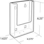 Global Approved 252112 Single Pocket Tri-Fold Wall Mount Brochure Holder 4,125 « x 6,25 »
