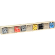 Réceptacle Quantum QTB309 - 9 compartiments basculants, ivoire