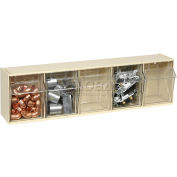 Réceptacle Quantum QTB305 - 5 compartiments basculants, ivoire