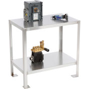 Support de machine Jamco avec étagère, plateau en acier inoxydable 16 Ga 430, 30 « L x 18 " D