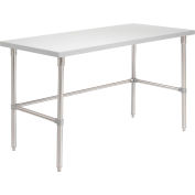 Global Industrial™ 60 X 30 Plastic Laminate Square Edge Workbench with Stainless Steel Legs