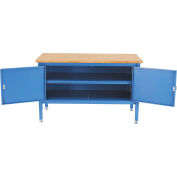 Global Industrial™ 60 x 30 Security Cabinet Bench - Maple Square Edge