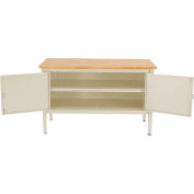 Global Industrial 72 x 30 Security Cabinet Bench - Maple Safety Edge