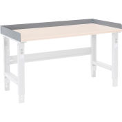 Global Industrial Back and End Stops For Workbench Top - 48"W x 30"D x 3"H - Gray
