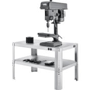 Global Industrial™ Adjustable Height Machine Stand, 430 Stainless Steel, 36"W x 24"D x 18-24"H