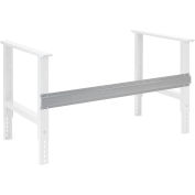 Global Industrial Workbench Steel Stringer For C Channel Adj Leg & Fixed Height, 48"W, Gray
