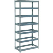 Global Industrial™ Extra Heavy Duty Shelving 36"W x 24"D x 84"H With 7 Shelves, No Deck, Gray