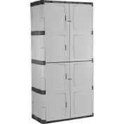 Coffret de rangement en plastique Rubbermaid® avec portes doubles complètes, 36"W x 18"D x 72"H