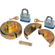 Justrite® 08511 Drum Set de verrouillage avec cadenas pour fûts en plastique - paire