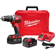 Milwaukee 2607-22 M18 Compact 1/2" Hammer Drill/Driver Kit 3Ah