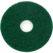 Global Industrial™ 13" Scrubbing Pad, Green, 5 Per Case