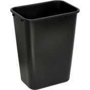 Corbeille à papier Global Industrial™ en plastique, 41-1/4 pintes, noire
