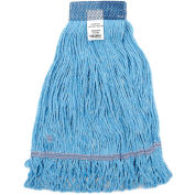 Global Industrial™ Large Blue Looped Mop Head, Wide Band