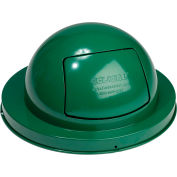 Global Industrial Steel Dome Lid For 36 Gallon Trash Can, Green