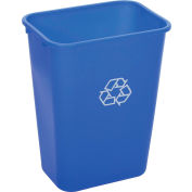 Global Industrial™ Deskside Recycling Wastebasket, 41-1/4 Quart, Bleu