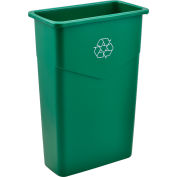 Global Industrial™ Slim Recycling Can, 23 gallons, recyclage vert
