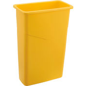 Global Industrial™ Slim Trash Can, 23 Gallon, Yellow