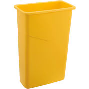 Global Industrial™ Poubelle mince, 23 gallons, jaune