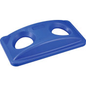Global Industrial™ Bottles & Cans Recycling Lid, Blue