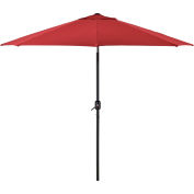Global Industrial™ Outdoor Umbrella avec mécanisme d’inclinaison, tissu oléfine, 8-1/2'W, rouge