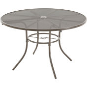 Table de café extérieure ronde Interion® 48 », maille d’acier, bronze