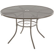 Table de café extérieure ronde Interion® 48 », maille d’acier, bronze