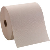 Pacific Blue Basic Recycled Hardwound Paper Towel Roll By GP Pro, Brown, 6 Rolls Per Case