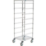 Global Industrial™ 21"L x 24"W x 69"H Chrome Wire Cart - 7 Niveau