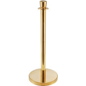 Global Industrial™ Best Value Portable Gold Finished 34" H Post With Base
