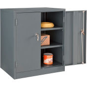 Armoire à hauteur de comptoir industrielle™ Global, 36 po L x 24 po P x 42 po H, non assemblée, grise