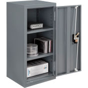 Global Industrial™ Wall Storage Cabinet Assembled 13-3/4"W x 12-3/4"D x 30"H Gray