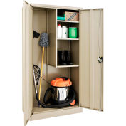 Global Industrial™ Cabinet Janitorial Assemblé 36x18x72 Tan