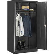 Global Industrial™ Wardrobe Cabinet Easy Assembly 36x24x72 Black