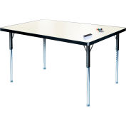 Whiteboard Activity Table 24" x 48" Rectangle, Standard Adjustable Height