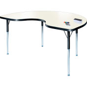 Tableau blanc activité Table 48 "x 72" rein, réglable en hauteur conforme ADA