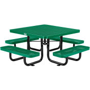 Global Industrial™ 46" Square Kids Picnic Table, Expanded Metal, Green