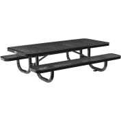 Global Industrial™ 6' Table de pique-nique rectangulaire pour enfants, métal déployé, noir