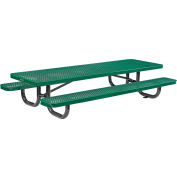 Global Industrial™ 8' Table de pique-nique rectangulaire pour enfants, métal déployé, vert