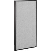 Interion® Bureau cloison panneau, 24-1/4" W x 42" H, gris