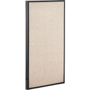 Interion® Office Partition Panel, 24-1/4"W x 42"H, Tan