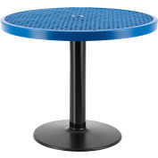 Global Industrial™ 36" Round Outdoor Café Table, 29"H, Blue