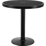 Global Industrial™ 36" Round Outdoor Counter Height Table, 36"H, Expanded Metal, Black