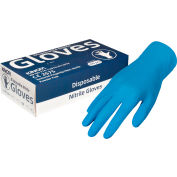 Gants nitrile de qualité industrielle, Bleu, 4 Mil, Moyen, 100 gants/boîte