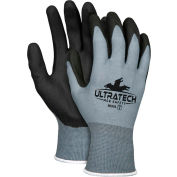 MCR Safety UltraTech® Gants de travail Coque en nylon de calibre 15 Revêtement HPT, L, 12 paires