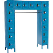 Global Industrial™ 16 Person Digital Locker, 72"W x 18"D x 78"H, Blue, Assembled