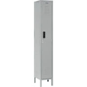 Global Industrial™ 1-Tier 1 Door Digital Locker, 12"L x 18"P x 78"H, Gris, Assemblé