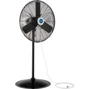 Global Industrial™ 24" Pedestal Misting Fan - Outdoor Rated - Oscillating - 7700 CFM - 3/10 HP