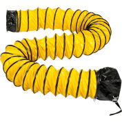 Global Industrial™ Flame Retardant Flexible Duct For 8" Fan, 16'L, Yellow