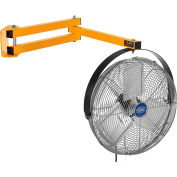 Ventilateur de quai de chargement industriel™ global 18 » à double bras, 3 000 CFM, 120V