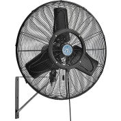 Continental Dynamics® 24" Wall Mounted Misting Fan, Outdoor Rated, Oscillating, 7435 CFM, 1/7 HP